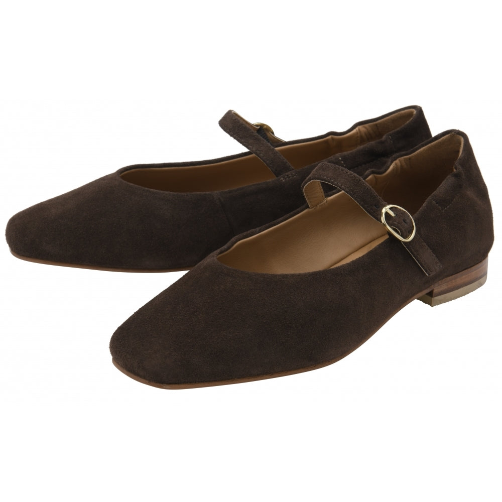 Ravel Lanton Brown Suede flats