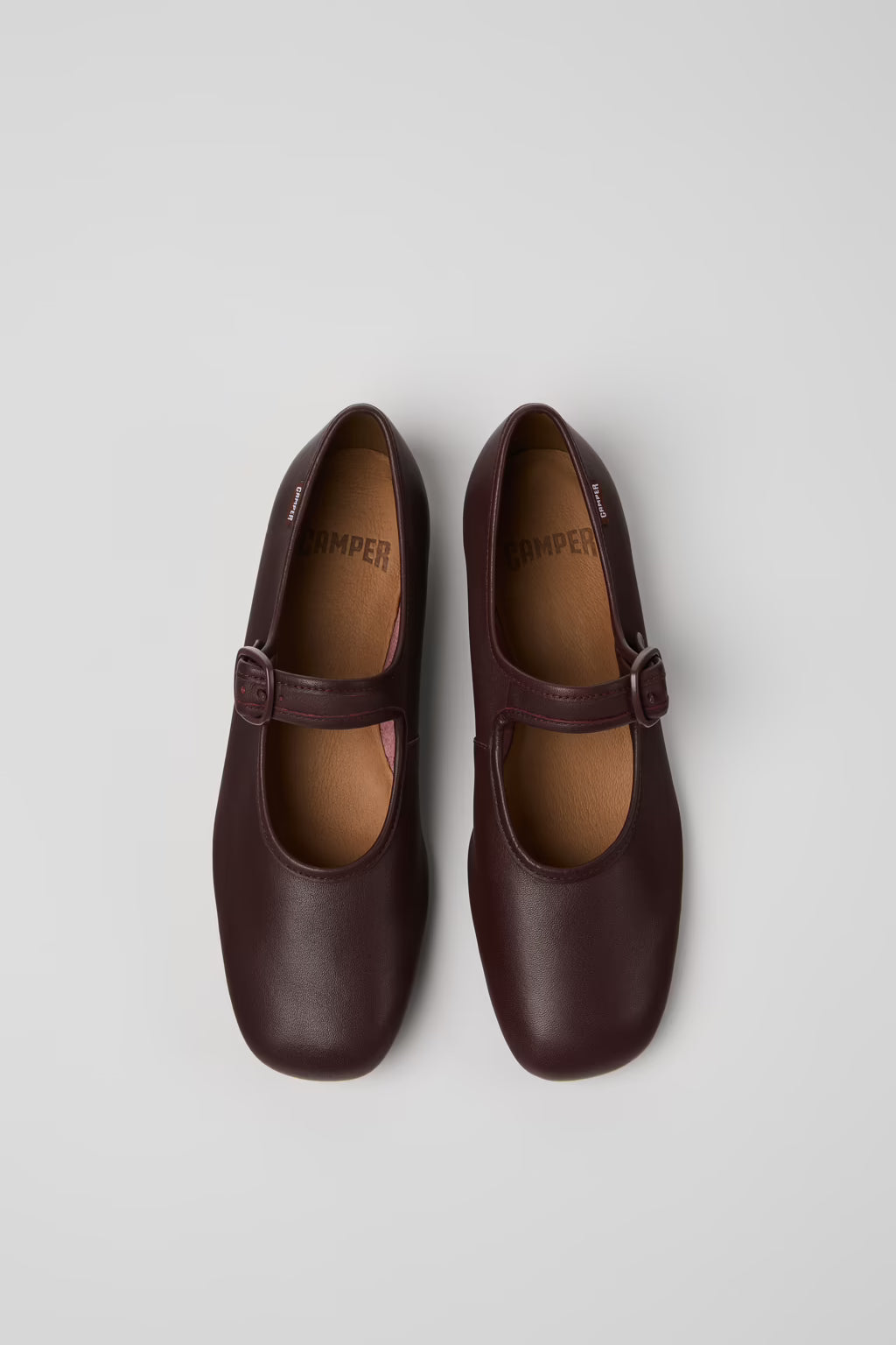 Camper Casi Myra burgundy leather shoes