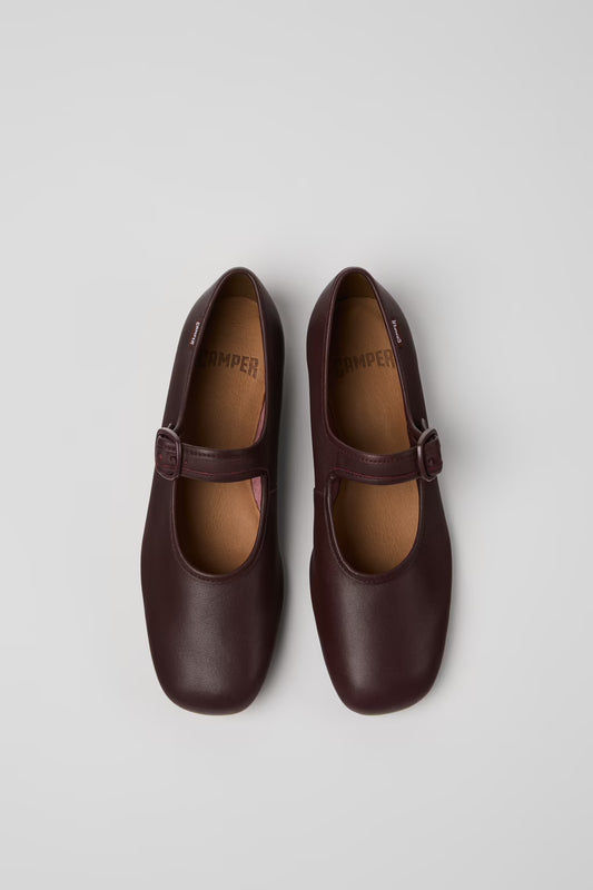 Camper Casi Myra burgundy leather shoes