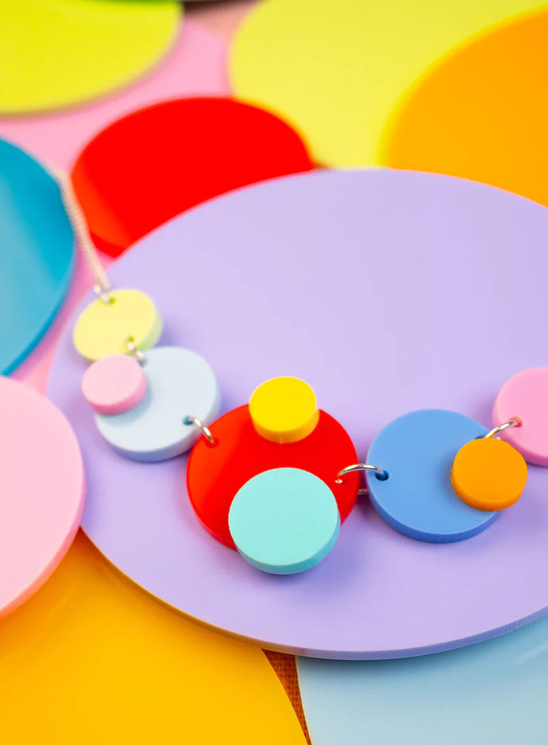 Tatty Devine colourful dots necklace