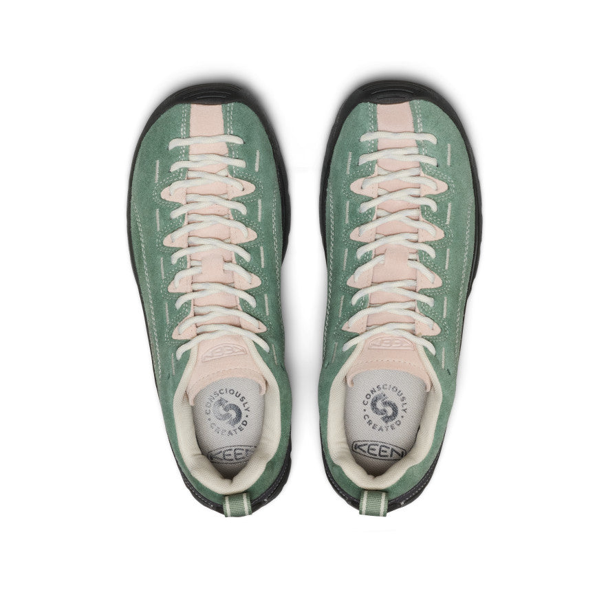 Keen Jasper Lily pad/Cameo Rose suede trainer