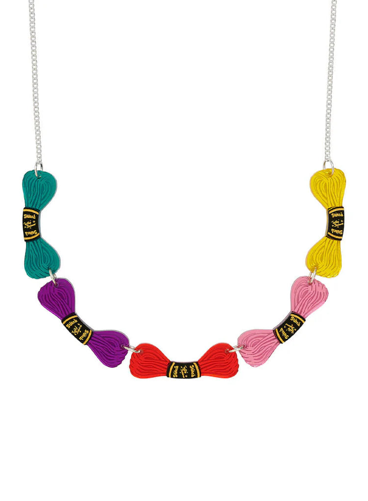 Tatty Devine embroidery thread necklace