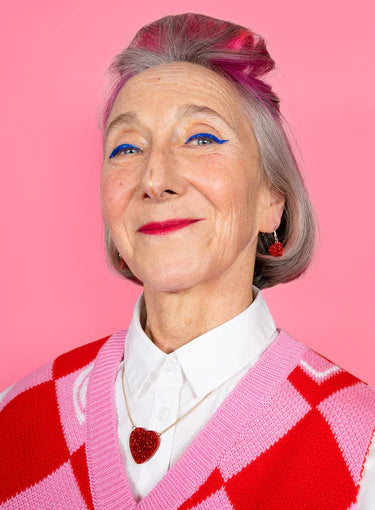 Tatty Devine glitter heart necklace