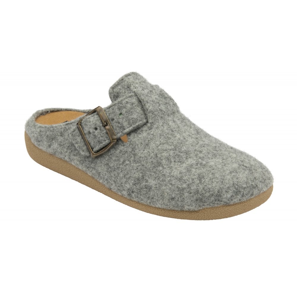 Lotus Grey Alvari mule slippers