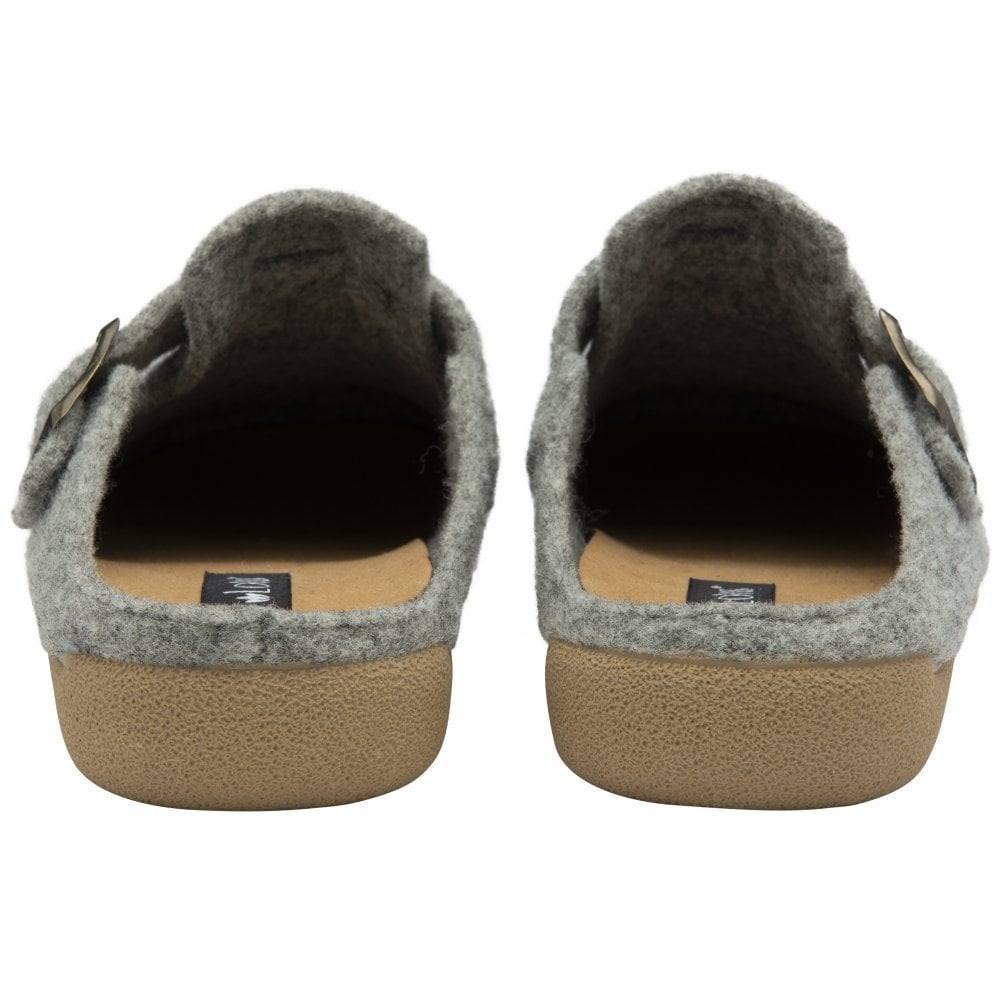 Lotus Grey Alvari mule slippers