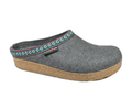 Haflinger Grizzly Franzl anthrazit clog slipper