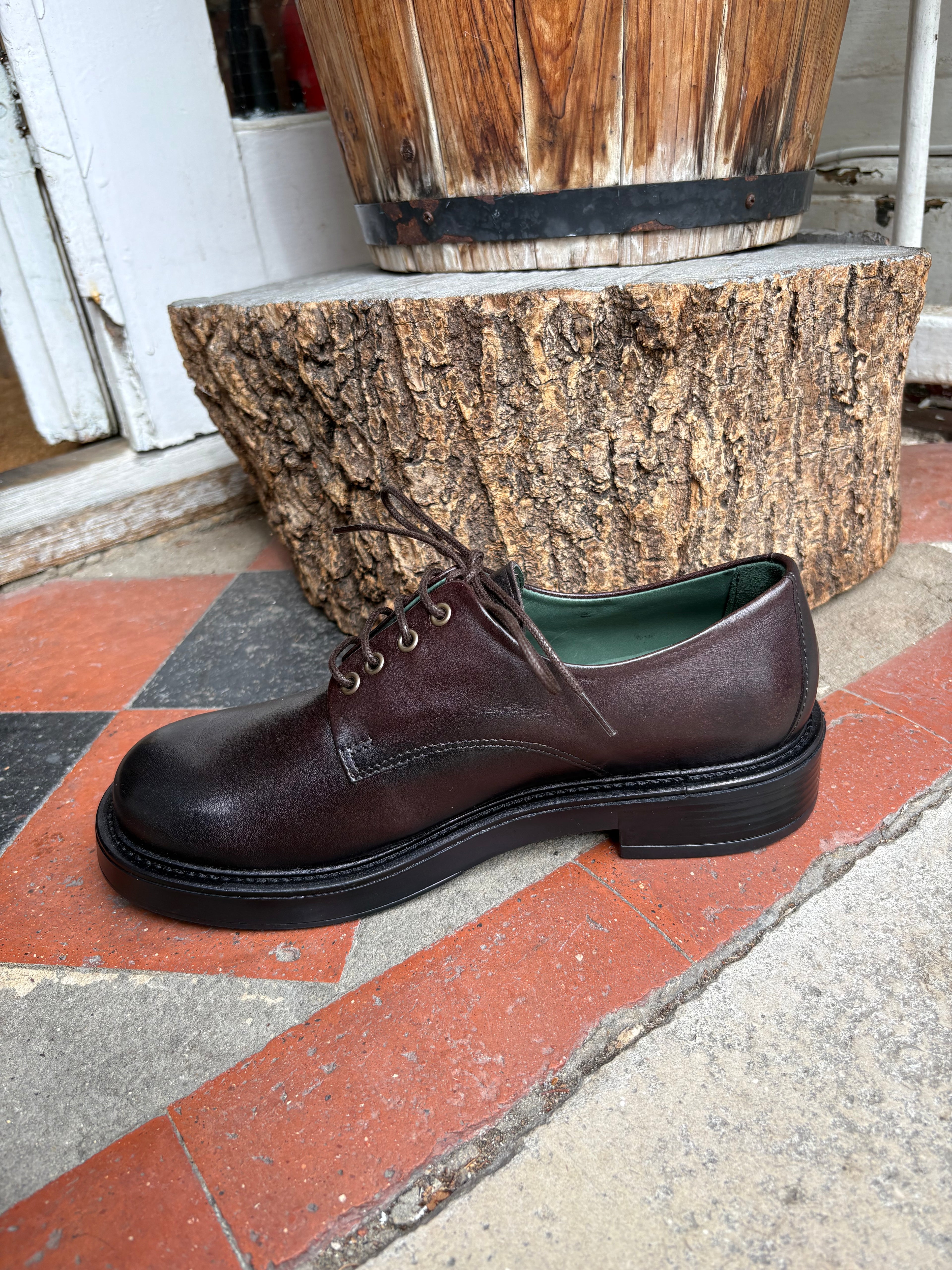 Felmini E540 Anilex T.Moro Dark brown lace up shoe