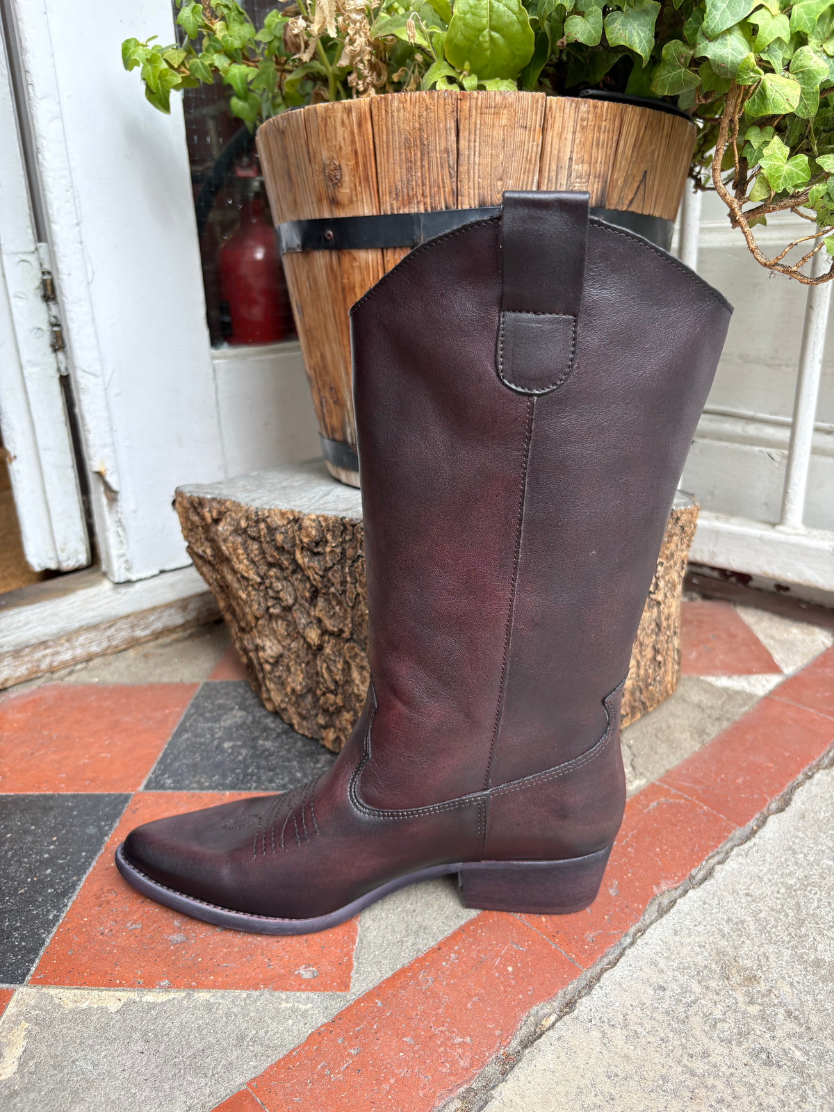 Felmini E582 Asport Marsala Brown Cowboy boot