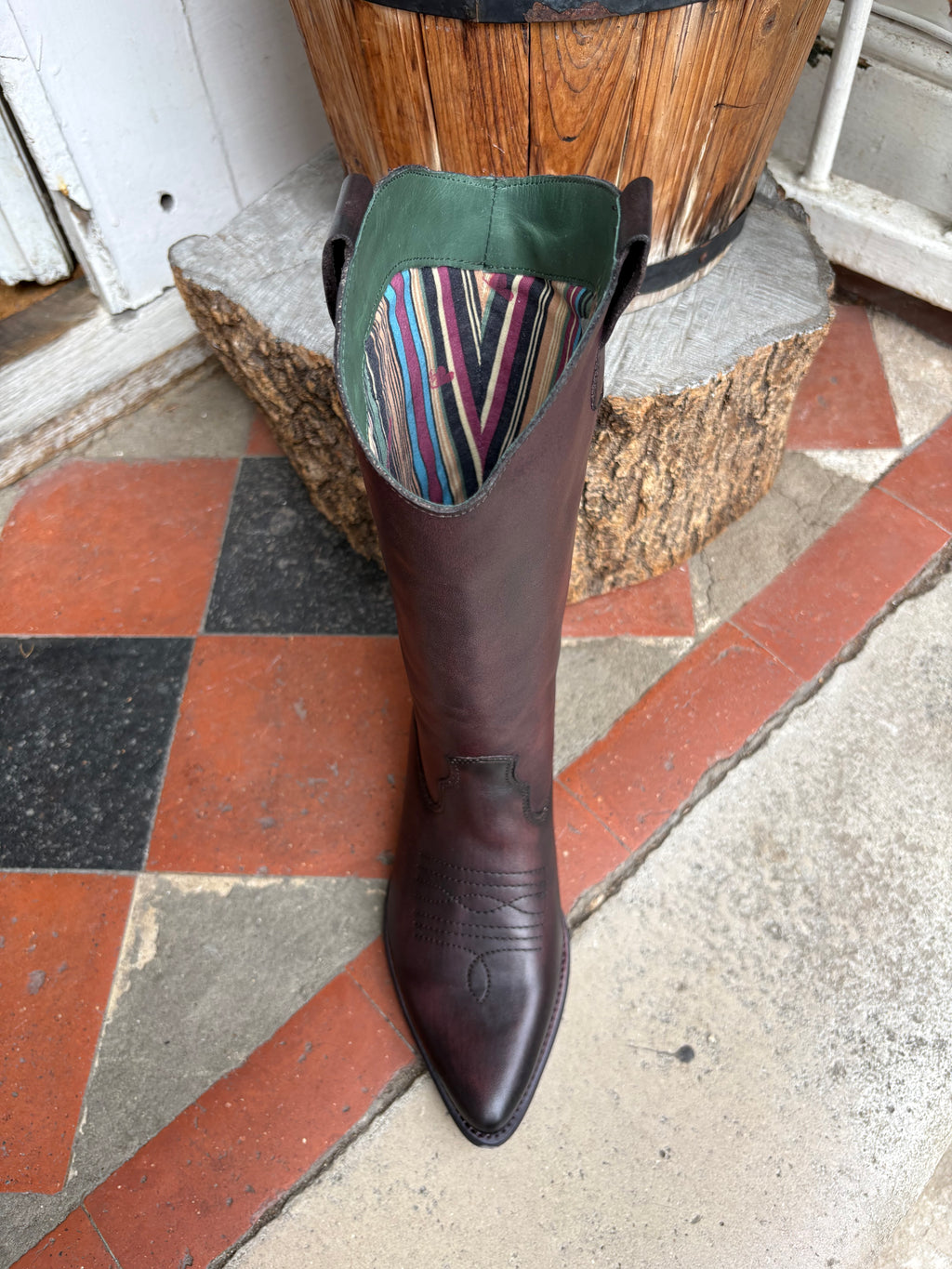 Felmini E582 Asport Marsala Brown Cowboy boot