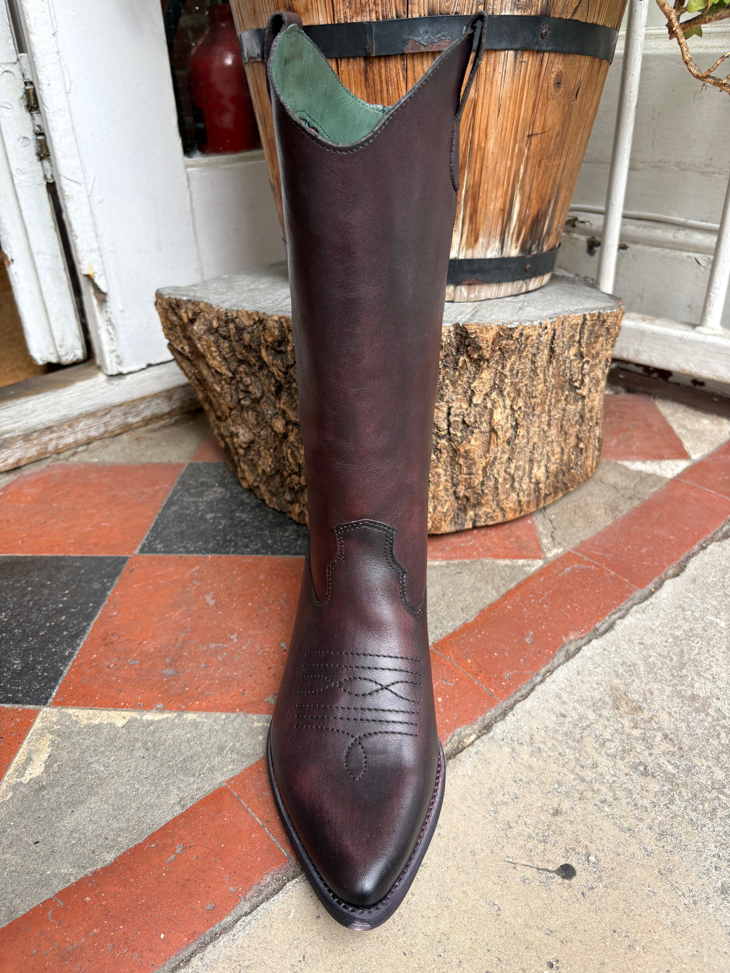 Felmini E582 Asport Marsala Brown Cowboy boot