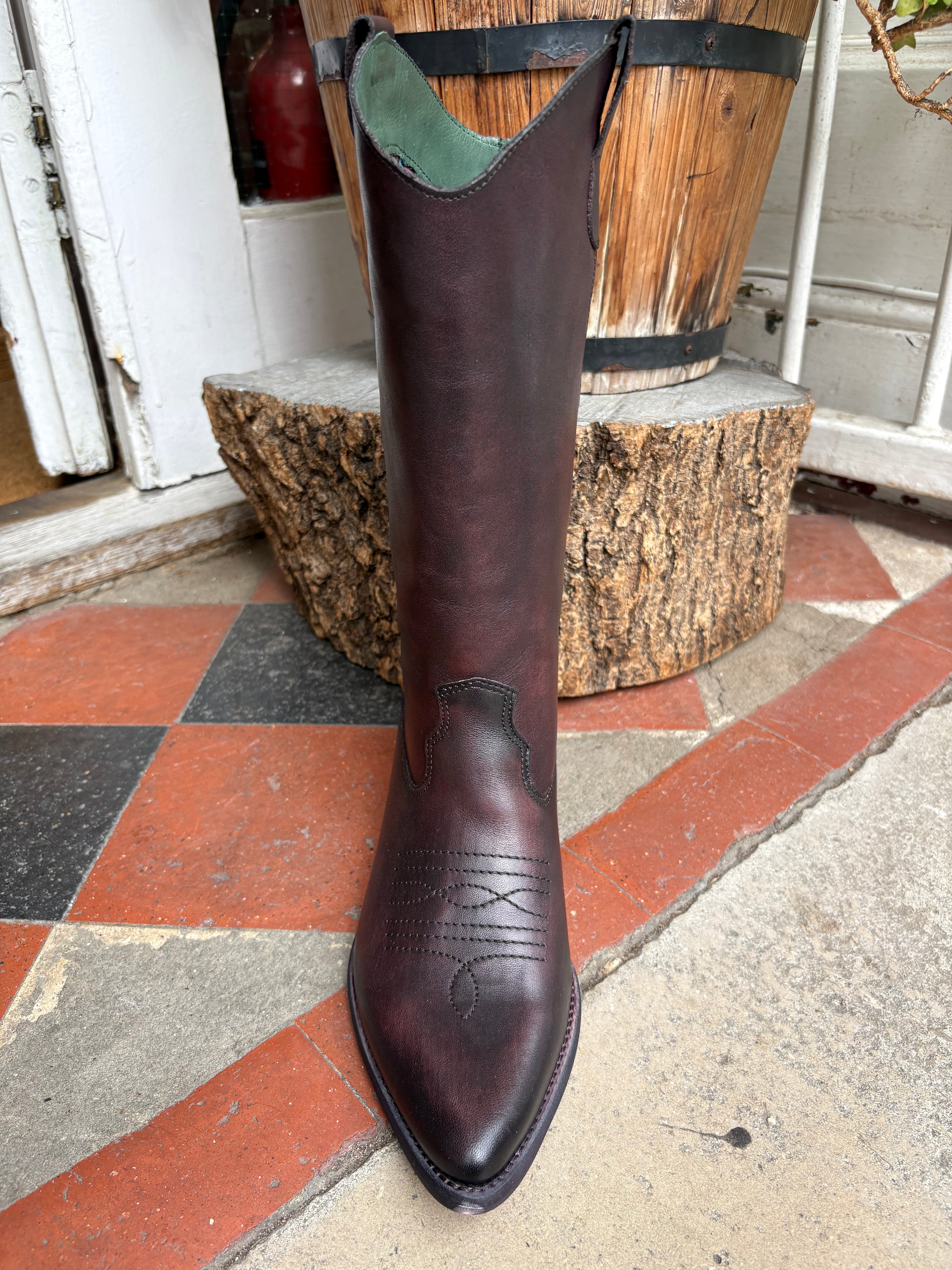 Felmini E582 Asport Marsala Brown Cowboy boot