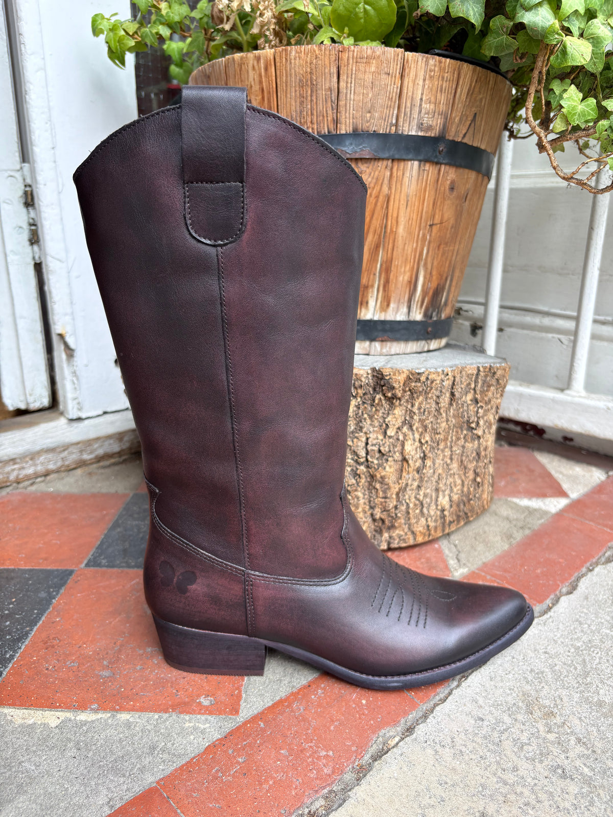 Felmini E582 Asport Marsala Brown Cowboy boot