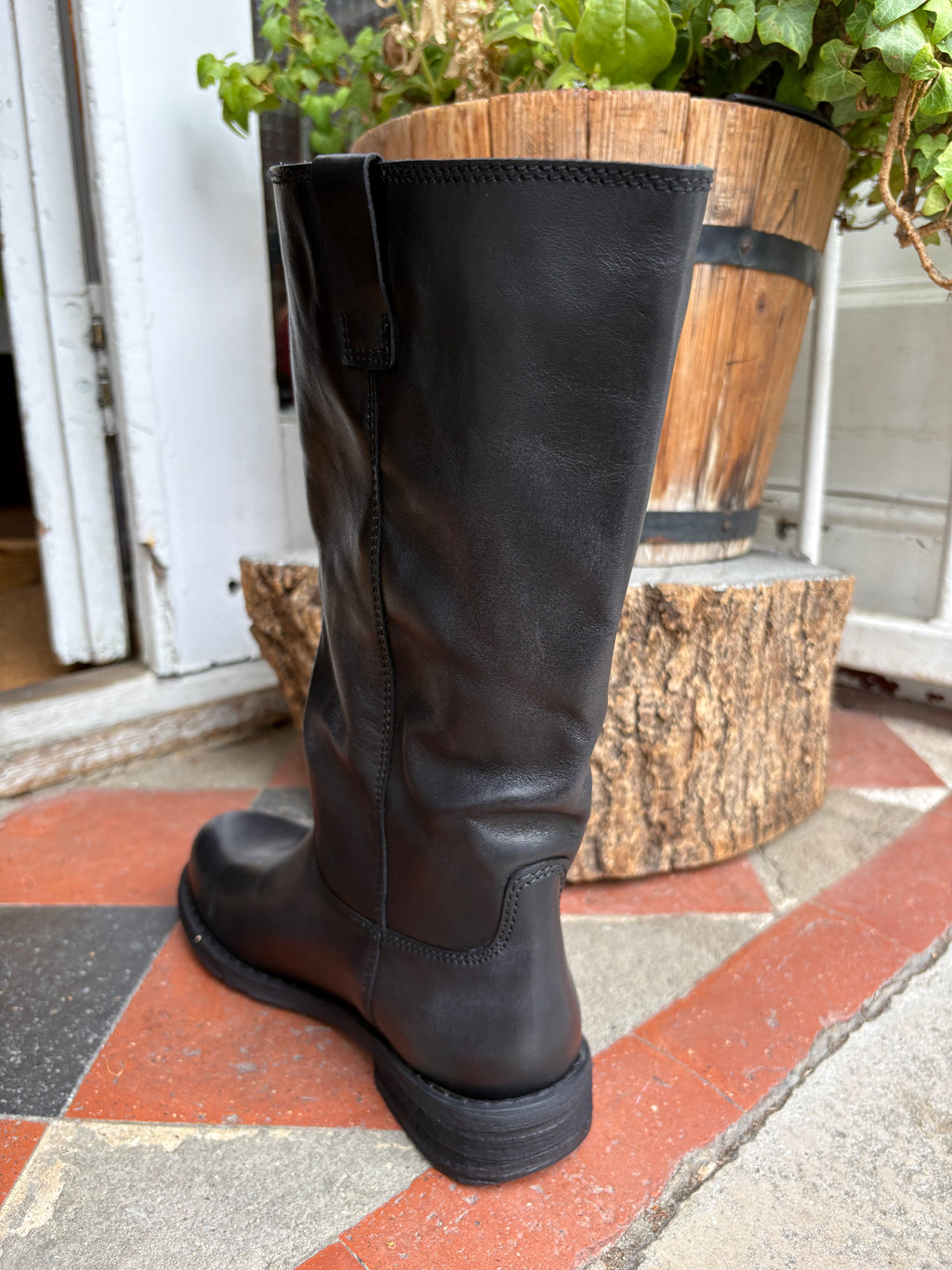 Felmini E638 Lavado Black Pull on black boot