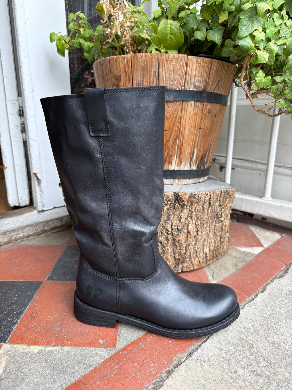 Felmini E638 Lavado Black Pull on black boot