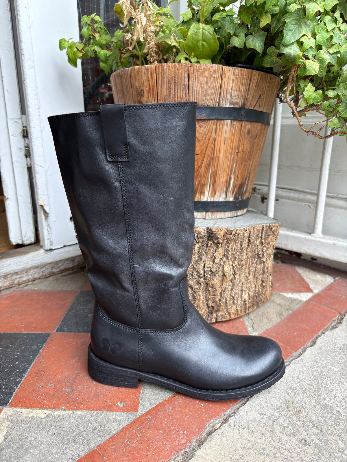 Felmini E638 Lavado Black Pull on black boot