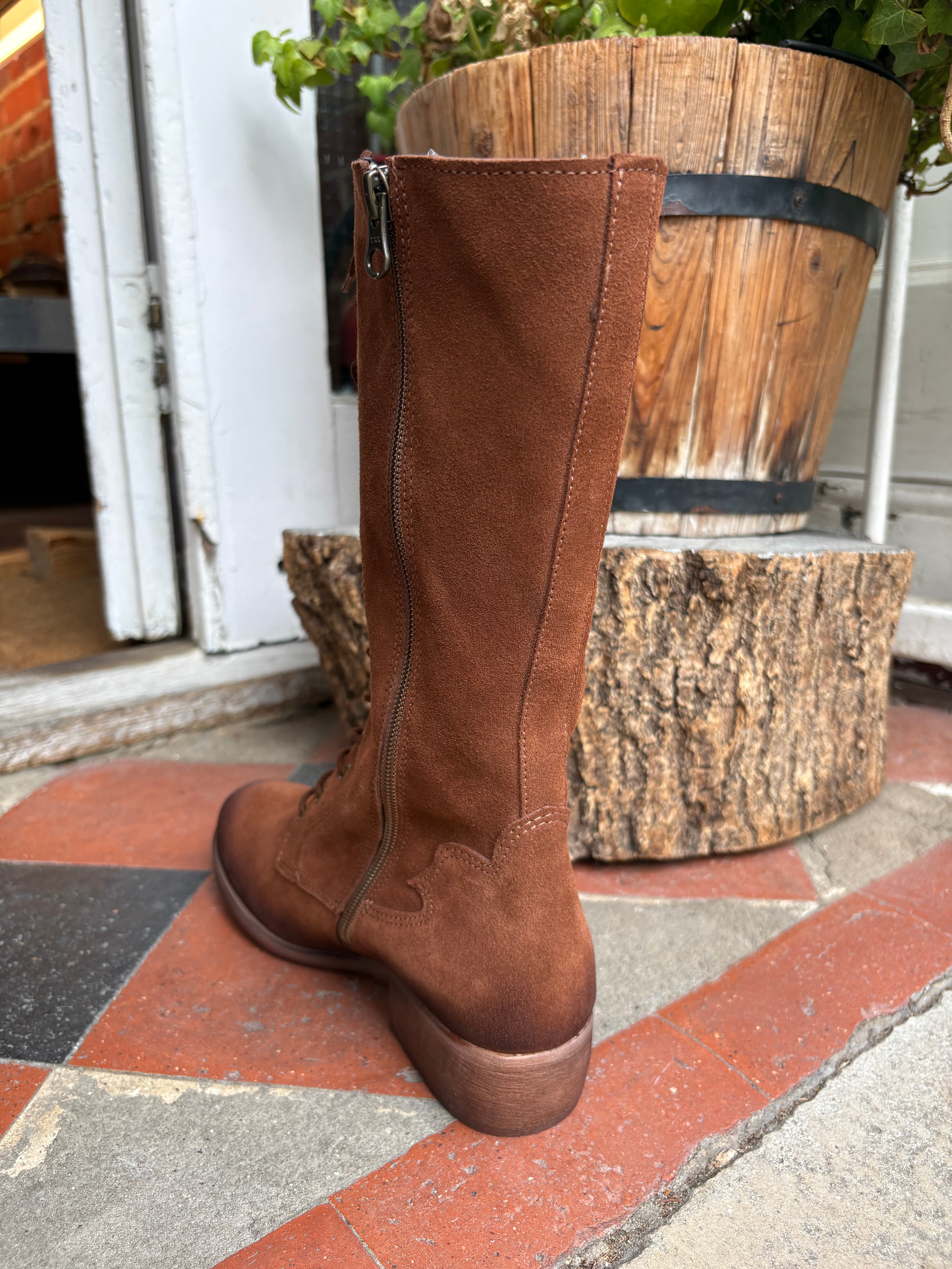 Felmini A449 Marvin Cuoio Suede lace up boot