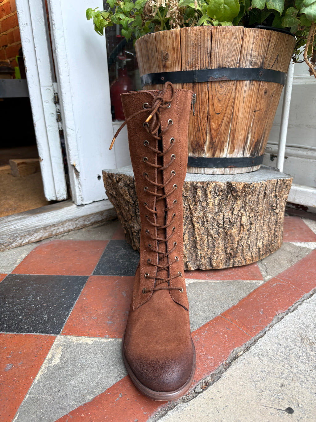 Felmini A449 Marvin Cuoio Suede lace up boot