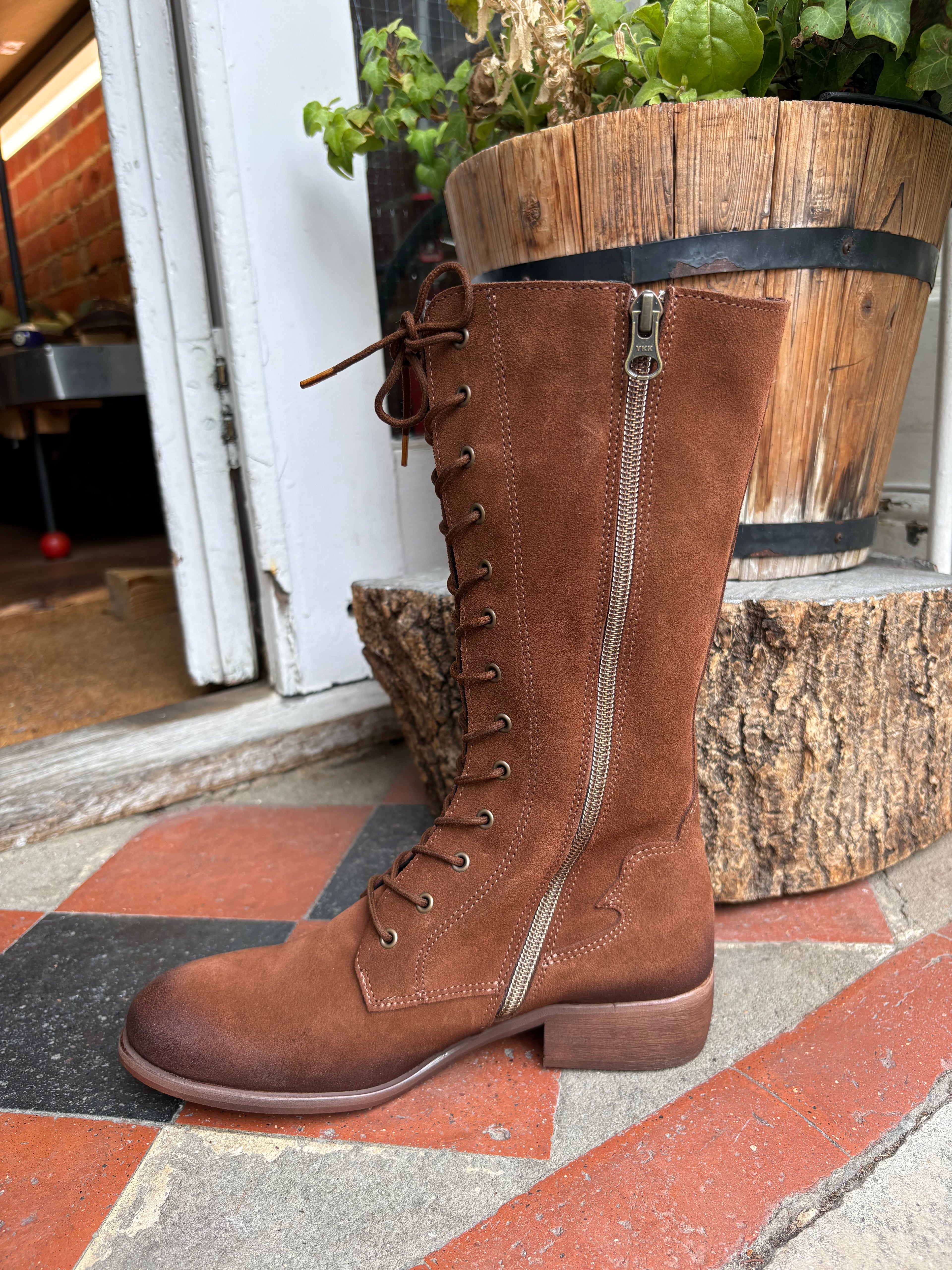 Felmini A449 Marvin Cuoio Suede lace up boot
