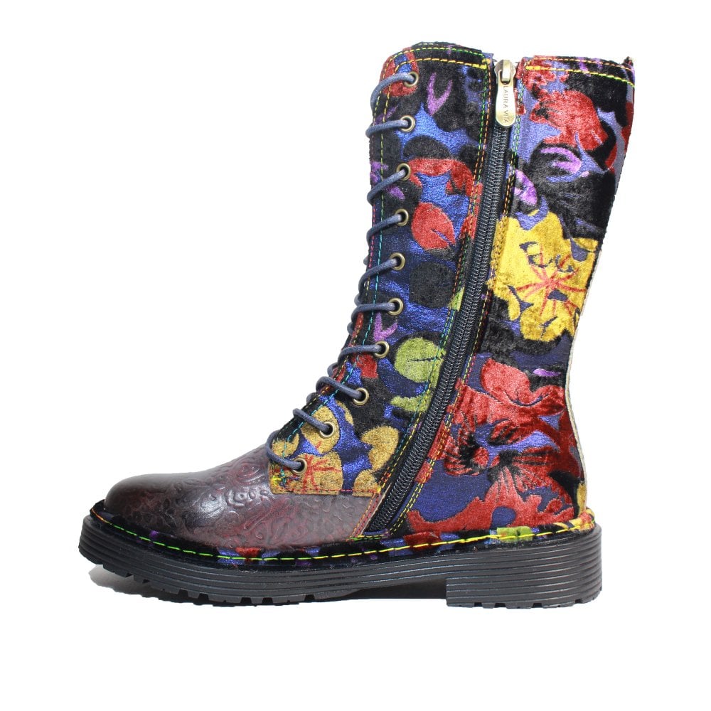 Laura Vita Incaso 18 Blue mid calf boot