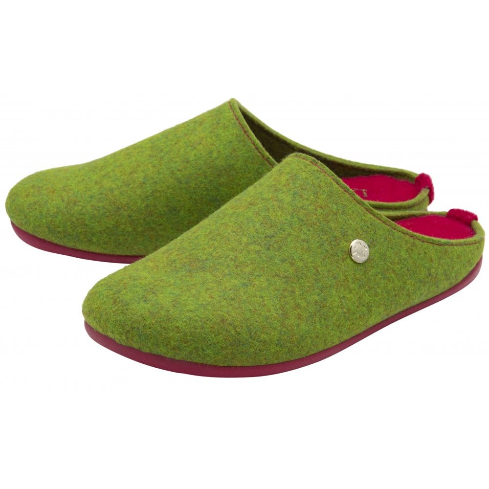 Lotus Lime Rocio mule slipper