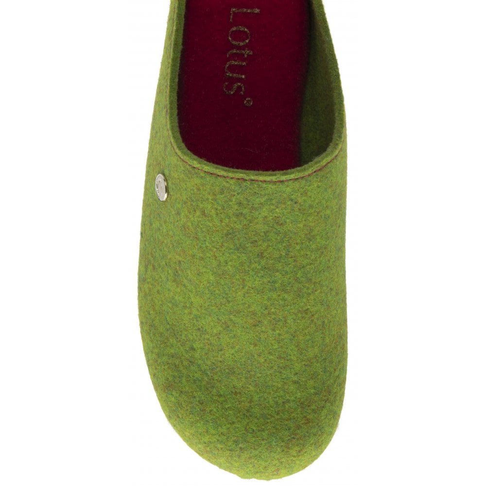Lotus Lime Rocio mule slipper