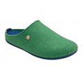 Lotus Rocio Green/Blue Mule Slippers
