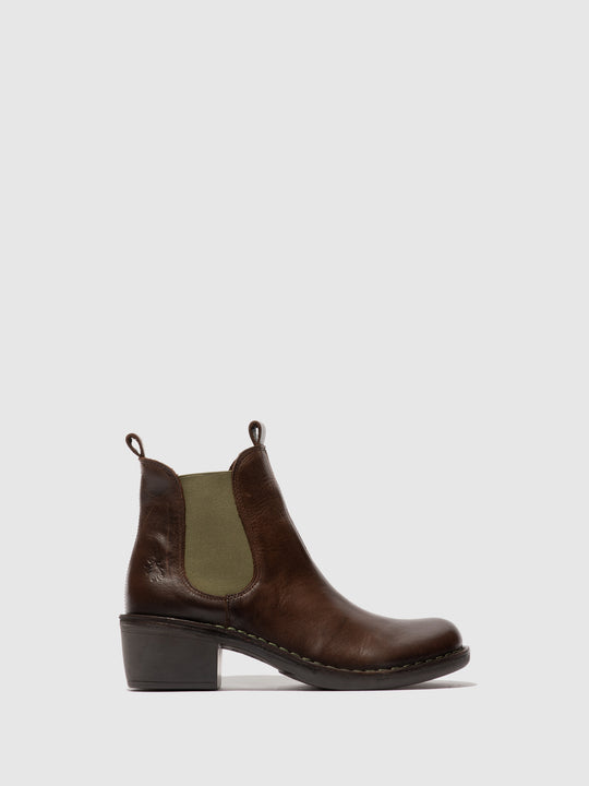 Fly Meme Chelsea Boot Brown/Green