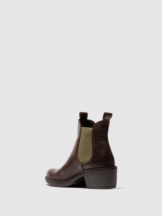 Fly Meme Chelsea Boot Brown/Green