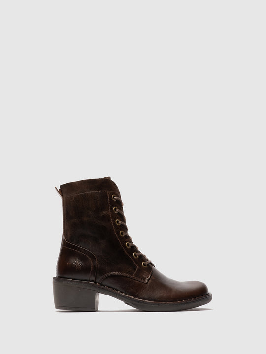 Fly Milu Lace up Boot Brown