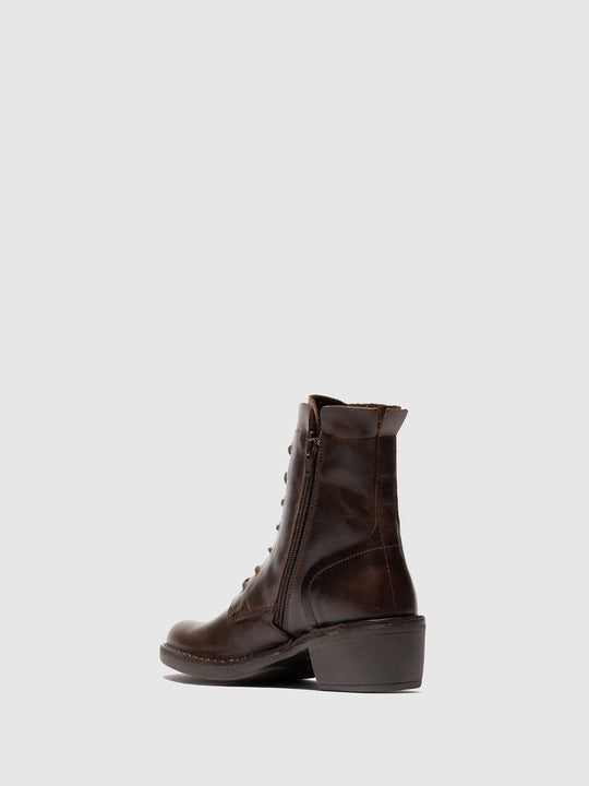 Fly Milu Lace up Boot Brown