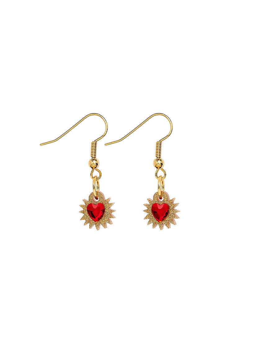 Tatty Devine mini immaculate heart earrings