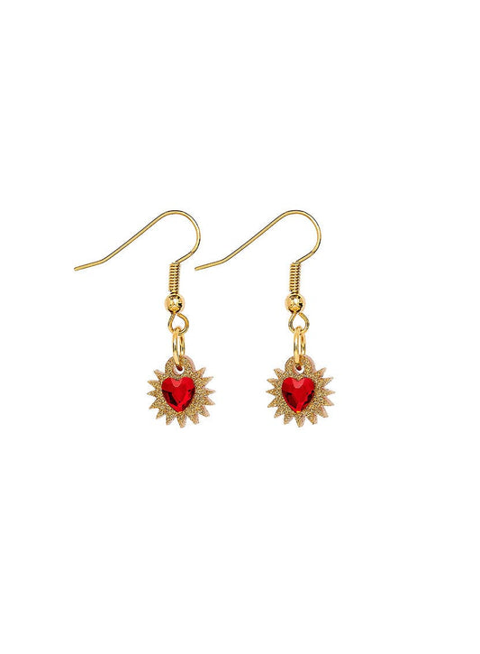 Tatty Devine mini immaculate heart earrings