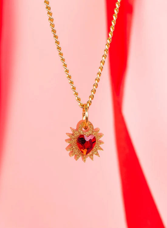 Tatty Devine mini immaculate heart necklace