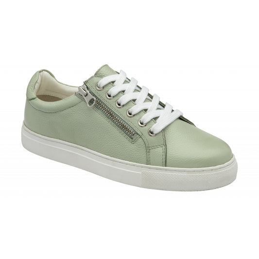 Ravel lace up trainer mint green