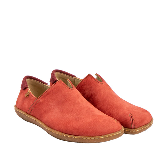 El Naturalista N275 raspberry leather slip on shoe