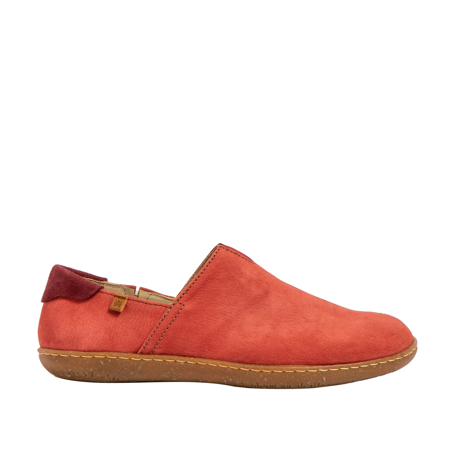 El Naturalista N275 raspberry leather slip on shoe
