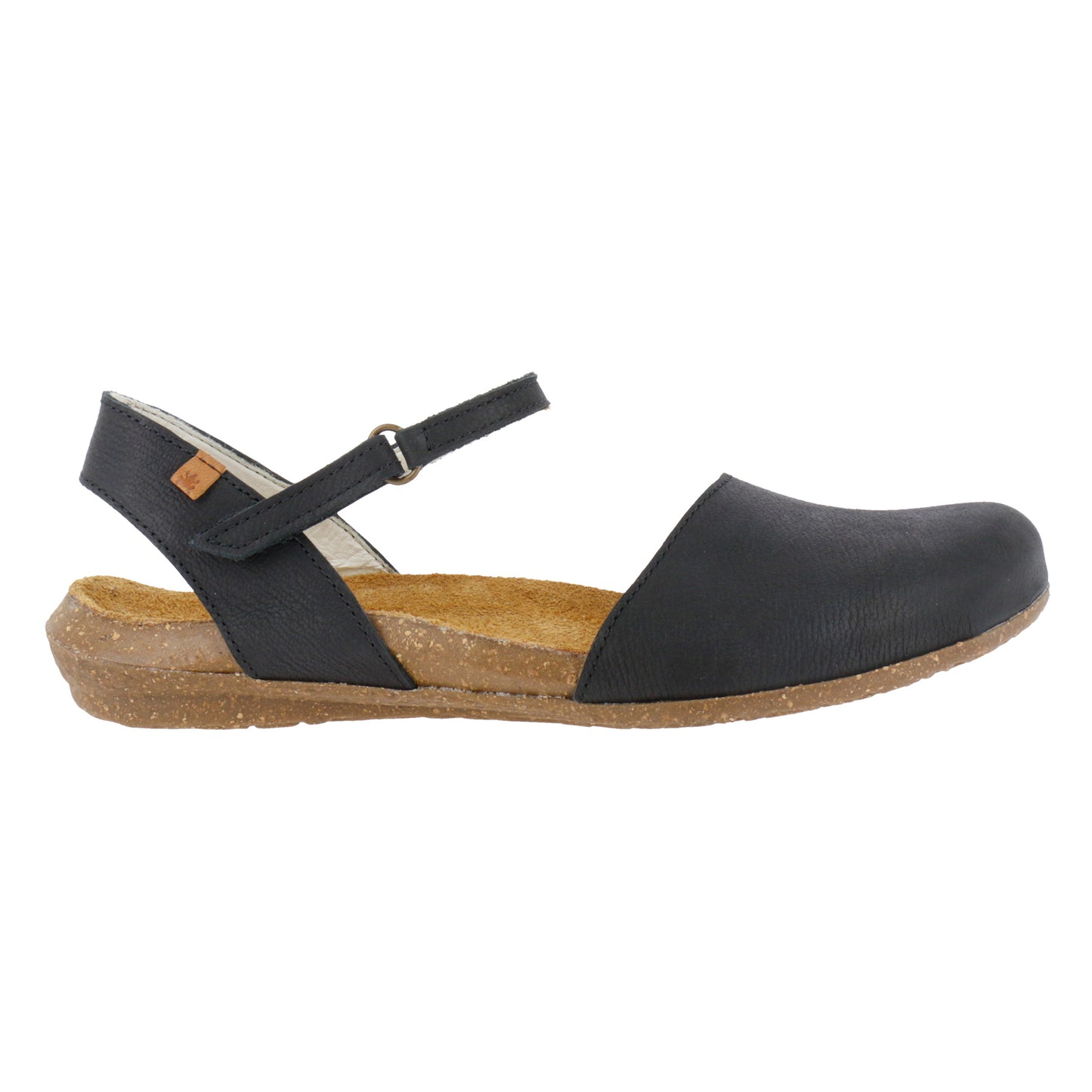 N412 nobuck black sandals