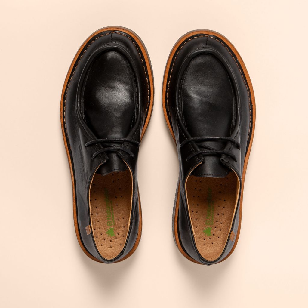 El Naturalista Volcano black leather shoe N5584
