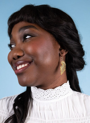 Tatty Devine pegasus mini drop earrings