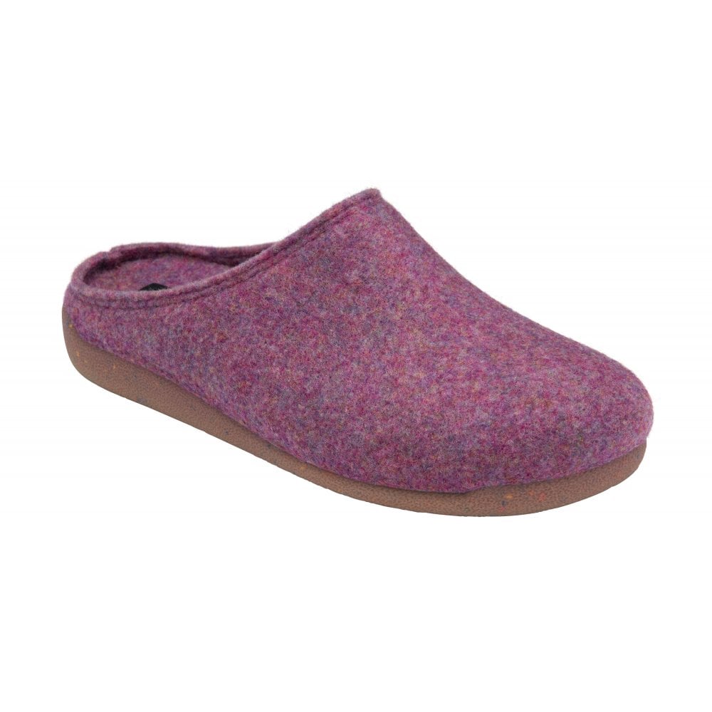 Lotus purple Alba mule slipper