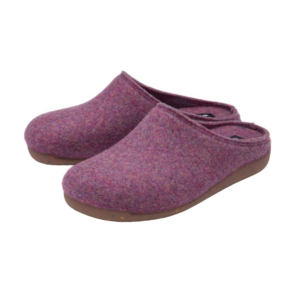 Lotus purple Alba mule slipper