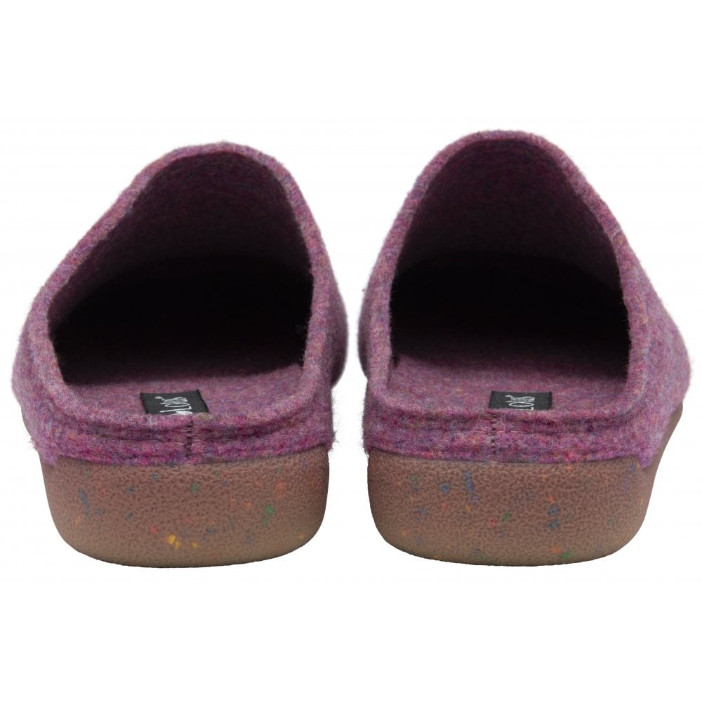 Lotus purple Alba mule slipper