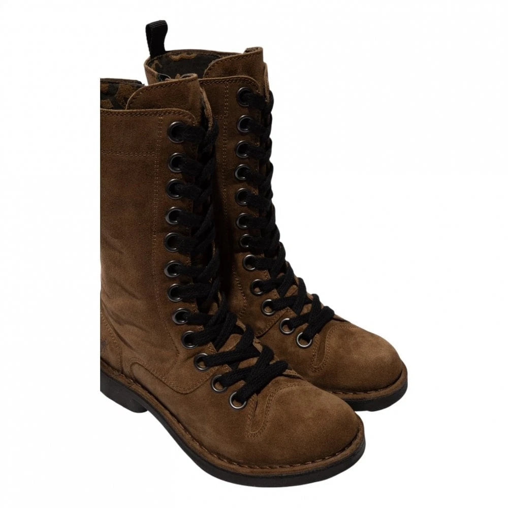 Fly Nole Oil Suede Elephant lace up boot