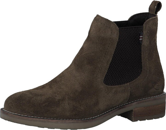 S.Oliver brown suede chelsea boot 5-25425