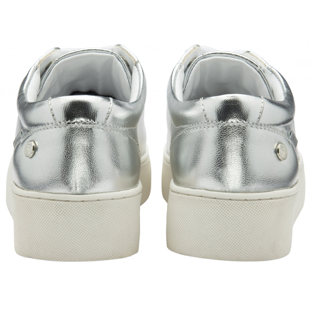 Ravel silver lace up trainer
