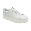 Ravel white lace up trainer