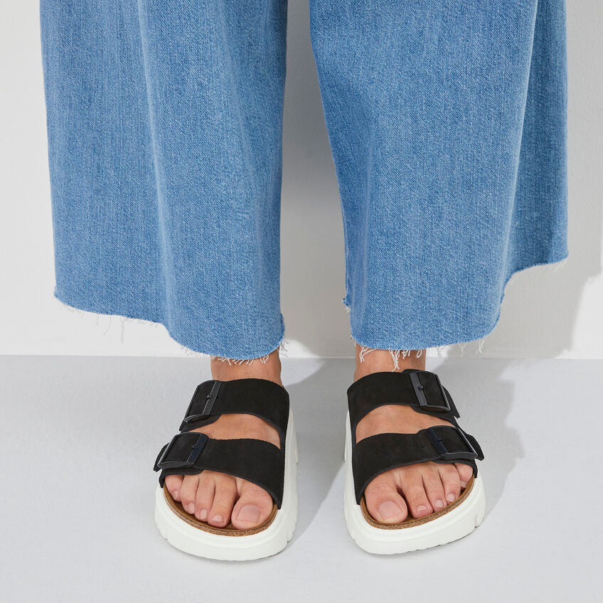 Birkenstock Papillio Arizona Chunky Sandal Black - Imeldas Shoes Norwich