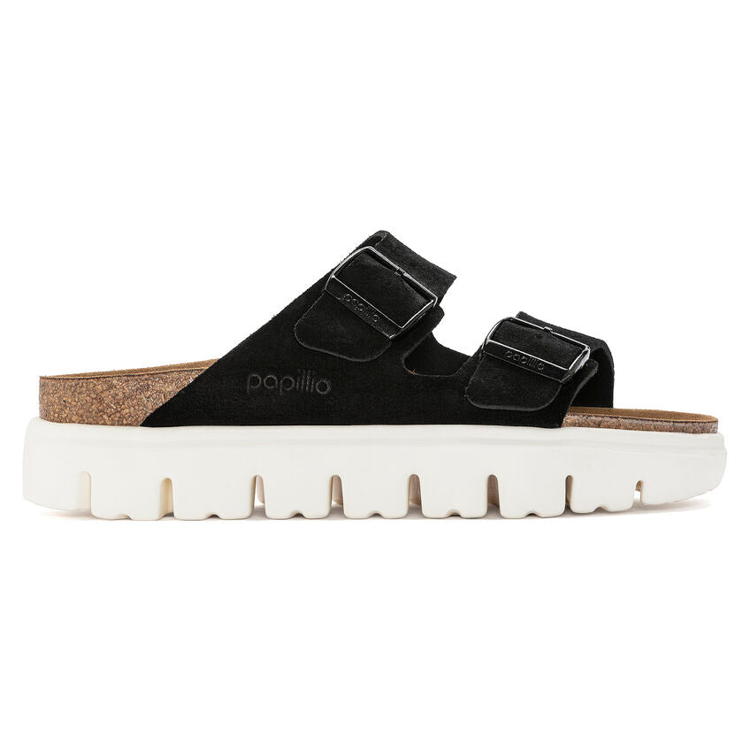 Birkenstock Papillio Arizona Chunky Sandal Black - Imeldas Shoes Norwich