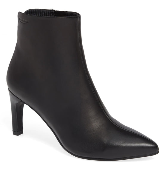 WHITNEY Black Heeled Ankle Boot - Imeldas Shoes Norwich