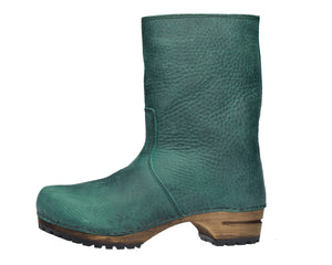 Sanita Risotto clog ankle boot green - Imeldas Shoes Norwich